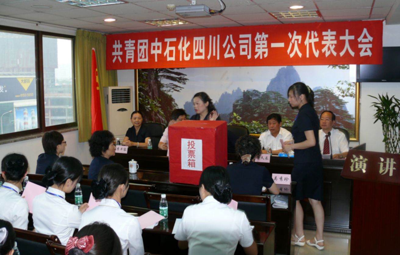 公司共青团委召开第一第代表大会，选举产生新一届委员